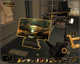 Now you can examine two computer terminals in the western part of level 1 - (2) Reaching the tower top - Shutting Down Darrows Signal - Deus Ex: Human Revolution - Game Guide and Walkthrough