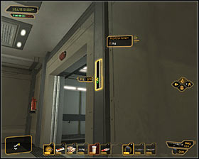 After reaching the elevator, wait again until previously mentioned civilian #1 goes north - (4) Crossing through the tower - Shutting Down Darrows Signal - Deus Ex: Human Revolution - Game Guide and Walkthrough