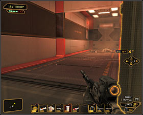 Head now north, reaching the vents exit located closest to current mission goal #1 - (5) Crossing through the station - Shutting Down Darrows Signal - Deus Ex: Human Revolution - Game Guide and Walkthrough