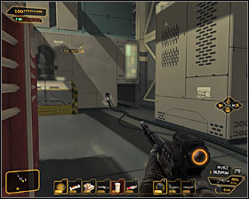 Move close to a first room, where youll find a very large group of insane workers #1 - (7) Peaceful solution: Reaching the David Sarifs hideout - Shutting Down Darrows Signal - Deus Ex: Human Revolution - Game Guide and Walkthrough