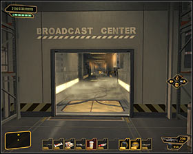 6 - (8) Reaching the broadcast center - Shutting Down Darrows Signal - Deus Ex: Human Revolution - Game Guide and Walkthrough