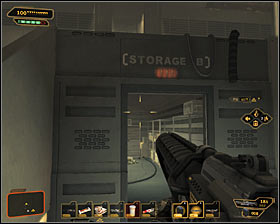 If you run out of ammo during the battle, then you might use two storage rooms located at the very bottom (Storage A and Storage B) #1 #2 - (9) Defeating the Hyron Project - Shutting Down Darrows Signal - Deus Ex: Human Revolution - Game Guide and Walkthrough