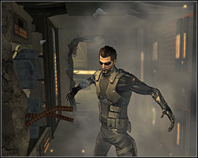 There are also few destroyable walls #1 on the outskirts of this room - (9) Defeating the Hyron Project - Shutting Down Darrows Signal - Deus Ex: Human Revolution - Game Guide and Walkthrough