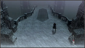 Take a Red Orb from the cliff on the right - Mission 03: The White Fang - WALKTHROUGH - Devil May Cry 4 - Game Guide and Walkthrough