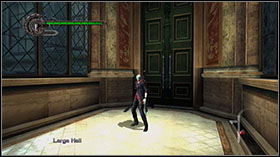 In the hall destroy all chairs, benches and everything you can break to get Red Orbs - Mission 03: The White Fang - WALKTHROUGH - Devil May Cry 4 - Game Guide and Walkthrough
