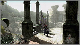 In Ruined Church Area destroy Assaults and go beneath stairs to Lost Woods - Mission 08: Profession of Faith - WALKTHROUGH - Devil May Cry 4 - Game Guide and Walkthrough