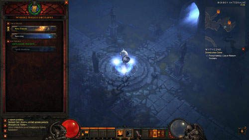 There's a waypoint near the entrance you've used to exit the cathedral - The Legacy of Cain - Quests - Diablo III - Game Guide and Walkthrough
