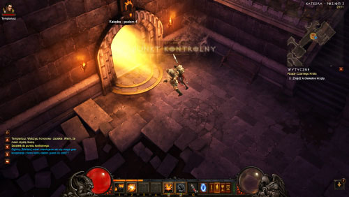 Descend the stairs and use the passageway leading to Cathedral Level 4 - Reign of the Black King - Quests - Diablo III - Game Guide and Walkthrough