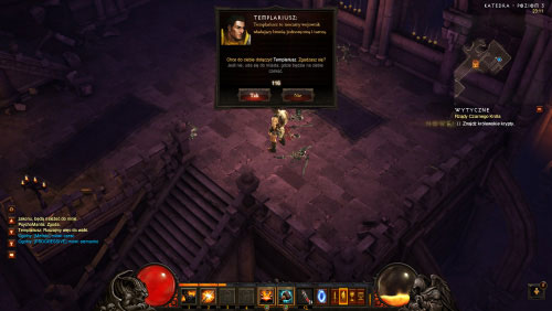 You will now have to decide whether you want the templar to continue following you or not - Reign of the Black King - Quests - Diablo III - Game Guide and Walkthrough