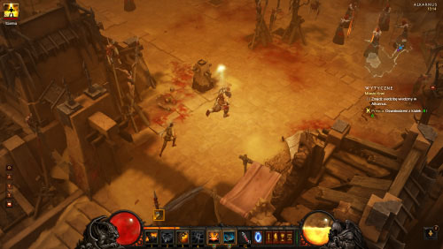 Choose the narrow passageway to travel deeper into the city and be prepared to encounter even more enemy units - City of Blood - Quests - Diablo III - Game Guide and Walkthrough