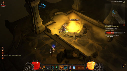 The location you've just been teleported to is vast and additionally you have to worry about the time limit - The Crumbling Vault - Events - Diablo III - Game Guide and Walkthrough
