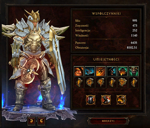 I've been using this character build with good results until reaching Act III on the Hell difficulty level - Build example - Barbarian - Diablo III - Game Guide and Walkthrough