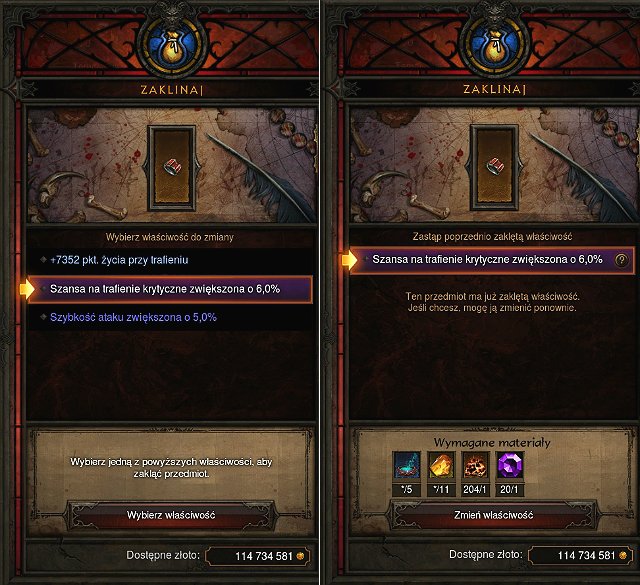If you, for some reason, arent satisfied with the new stat, you can always stick to the old one and start the whole process from the very beginning - Mystic - Crafting - Diablo III: Reaper of Souls - Game Guide and Walkthrough