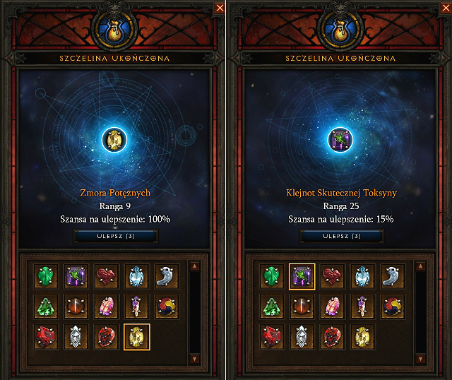 A comparison between leveling gems at different ranks. - Nephalem Rifts - Diablo III: Reaper of Souls - Game Guide and Walkthrough