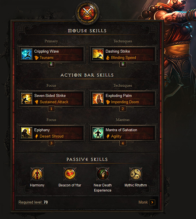 Left mouse button - Monk - Example builds - Diablo III: Reaper of Souls - Game Guide and Walkthrough