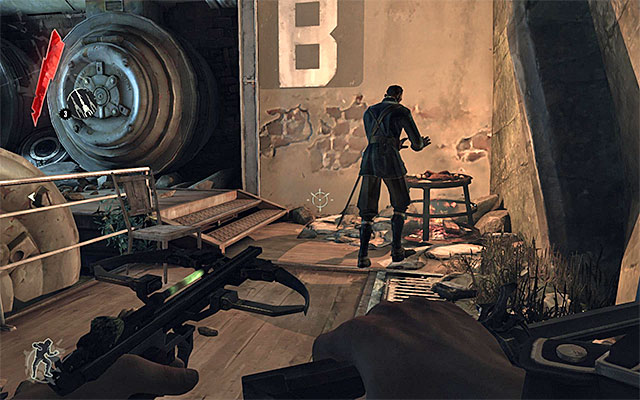 Traditionally now, you should wait for the guards to disperse - Finding a way out of the sewers - Mission 1 - Dishonored - Dishonored - Game Guide and Walkthrough