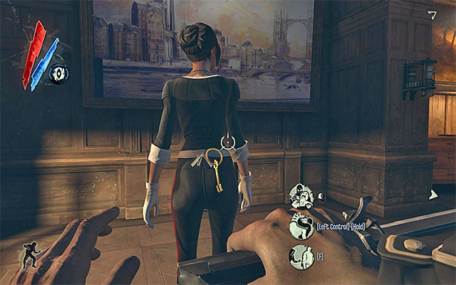 The first floor of the building is initially occupied by a guard and a chambermaid - Breaking into Doctor Galvani's House - Mission 2 - High Overseer Campbell - Dishonored - Game Guide and Walkthrough