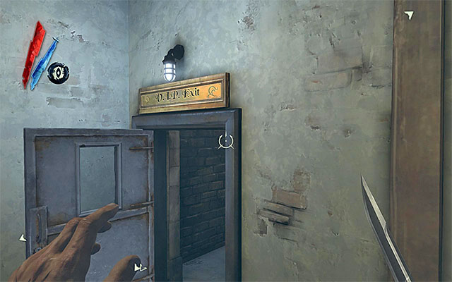 Backtrack to the staircase and return to the lowest level of the basement, choose the door marked as VIP Exit (the above screenshot) - Rescuing Emily - Mission 3 - House of Pleasure - Dishonored - Game Guide and Walkthrough