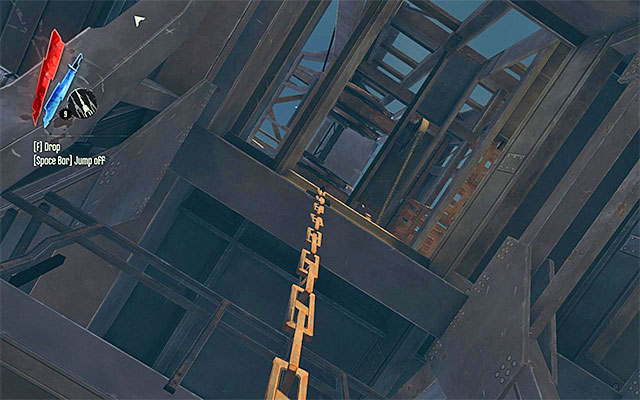A less obvious variant assumes that you climb up one of the chains hanging around - Reaching the other side of the drawbridge - Mission 4 - The Royal Physician - Dishonored - Game Guide and Walkthrough