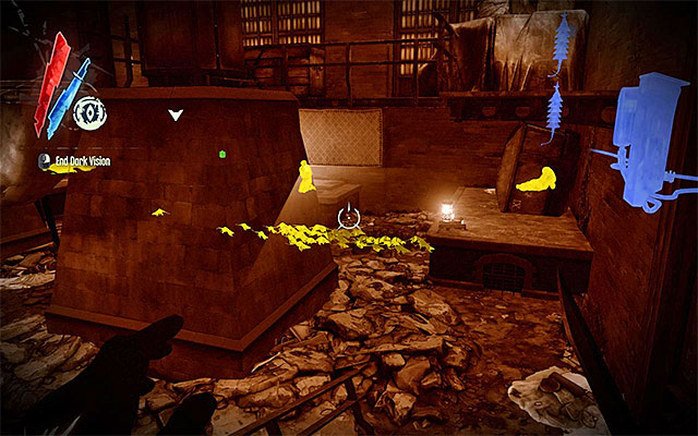 Start exploring the warehouse's upper floors to find gold, food, Sokolov's health elixir, Piero's spiritual remedy and three books - Getting around the third outpost - Mission 4 - The Royal Physician - Dishonored - Game Guide and Walkthrough