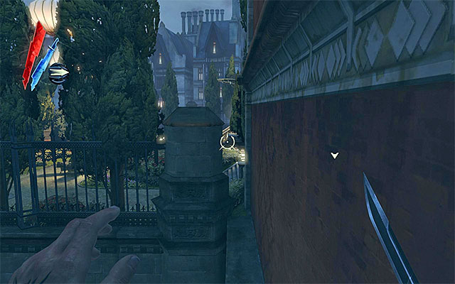 Another way to reach the main area of this quest, is connected with exploration of the alley to the right of the Boyle Estate - Infiltrating the Boyle Estate - Mission 5 - Lady Boyles Last Party - Dishonored - Game Guide and Walkthrough