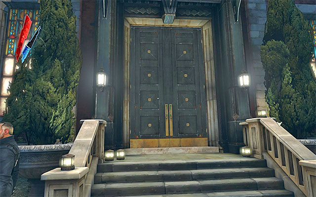 You can also use the ballroom door - Accessing the Boyle Estate building - Mission 5 - Lady Boyles Last Party - Dishonored - Game Guide and Walkthrough
