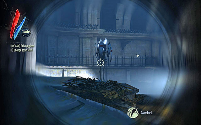 There is also a tallboy patrolling the area around the Dunwall Tower, which poses a considerable threat also - Exploring the area around the Dunwall Tower - Mission 6 - Return to the Tower - Dishonored - Game Guide and Walkthrough