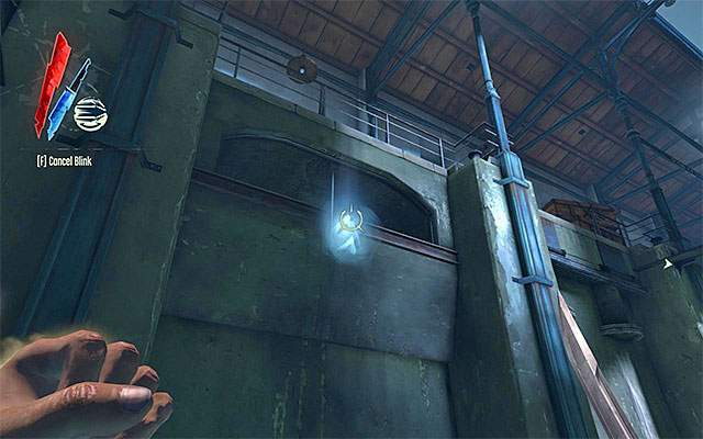 The least obvious way of going around the wall, is to reach one of the openings located underneath the balconies above, in the waterlock room - Reaching the Dunwall Tower - Mission 6 - Return to the Tower - Dishonored - Game Guide and Walkthrough