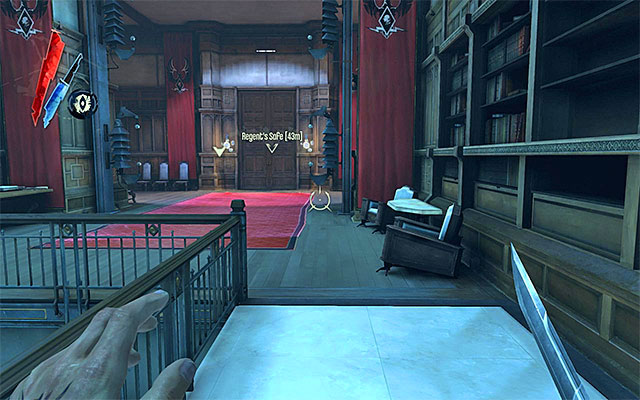 In the center of the second floor, there are, of course, Lord Regent's chambers, but it's best to leave them for the end, right after you concentrate on the performance of the quest's main aim - Exploring the Dunwall Tower Second Floor - Mission 6 - Return to the Tower - Dishonored - Game Guide and Walkthrough