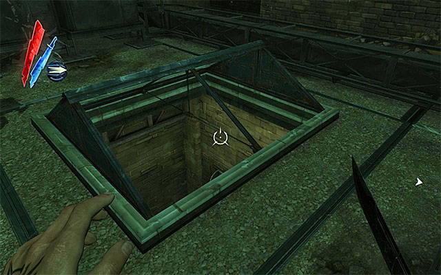 As far as the loot in this area is concerned, you can find here gold, food, a rune and two notes (Letter to Stew) (Refinery Safety Notice) that are a sort of a hint on how to solve the puzzle here - Exploring the Greaves Refinery area - Mission 7 - The Flooded District - Dishonored - Game Guide and Walkthrough