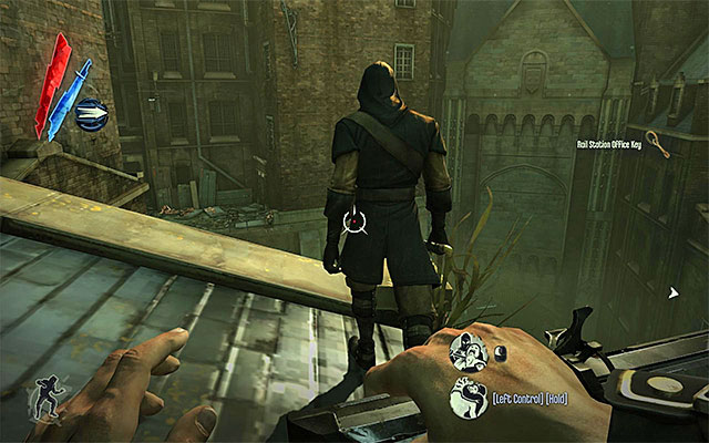 After you approach the discussed passage, you should notice that it is guarded by several assassins so, it would be a good idea to plan ahead - Getting to the Central Rudshore - Mission 7 - The Flooded District - Dishonored - Game Guide and Walkthrough