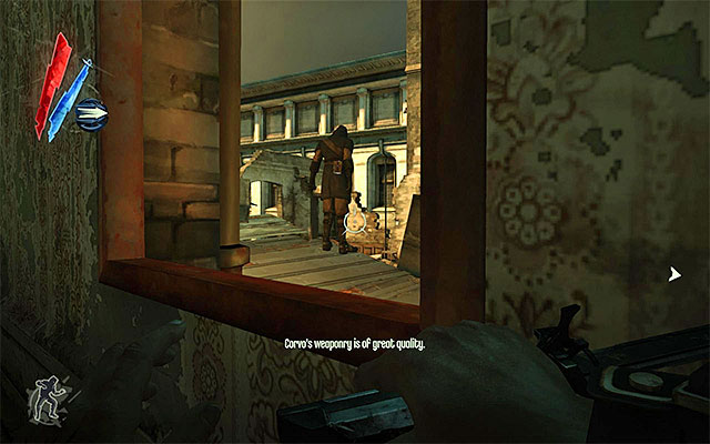 The main path is not the best choice, however, because it's constantly being patrolled by assassins - Infiltrating Daud's headquarters - Mission 7 - The Flooded District - Dishonored - Game Guide and Walkthrough