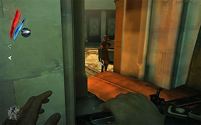 Eventually, you need to get to the second window, shown in the above screenshot - Choosing how to eliminate Daud - Mission 7 - The Flooded District - Dishonored - Game Guide and Walkthrough