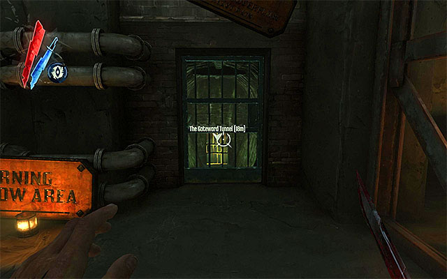 After you reach Daud's underground headquarters - Getting to the tunnel underneath Daud's headquarters - Mission 7 - The Flooded District - Dishonored - Game Guide and Walkthrough