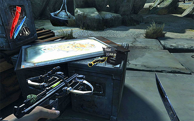 Regardless of how this mission begins, it is a good idea to have a look around for supplies of ammo, Sokolov's health elixir and a Piero's spiritual remedy - Reaching the area around the fort - Mission 9 - The Light at the End - Dishonored - Game Guide and Walkthrough