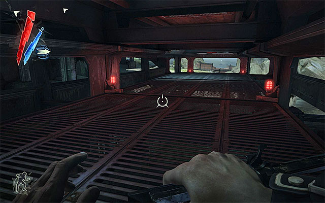 If you prefer to go around the enemies, you can use your powers or use pass under catwalks shown in the above screenshot - Infiltrating the fort - Mission 9 - The Light at the End - Dishonored - Game Guide and Walkthrough