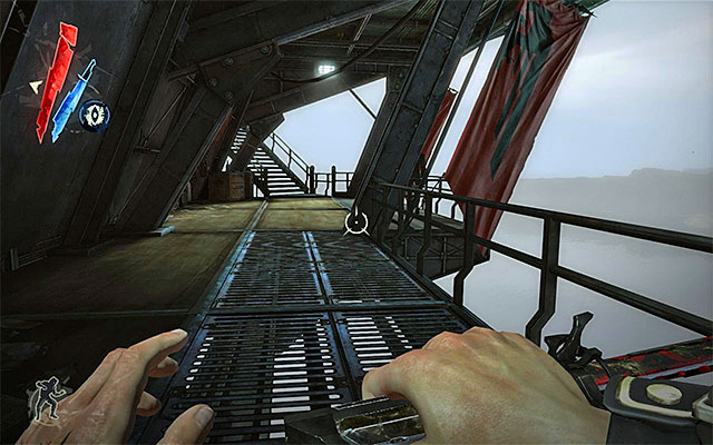 A bit further away, there are two more enemies - Infiltrating the Lighthouse - Mission 9 - The Light at the End - Dishonored - Game Guide and Walkthrough