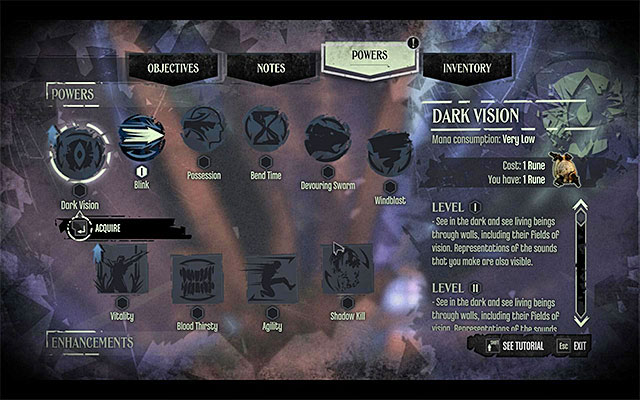 You collect runes in order to spend them afterwards to develop Corvo's powers (the above screenshot) - Runes - how to find runes - Collectibles - Dishonored - Game Guide and Walkthrough