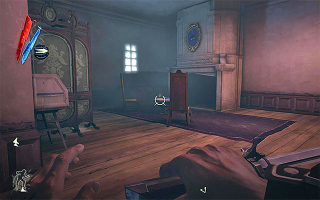BONE CHARM 4/5 - The charm is hanging on the wall of the locked room, on the second floor of the Golden Cat club - Bone Charms - locations - Collectibles - Dishonored - Game Guide and Walkthrough