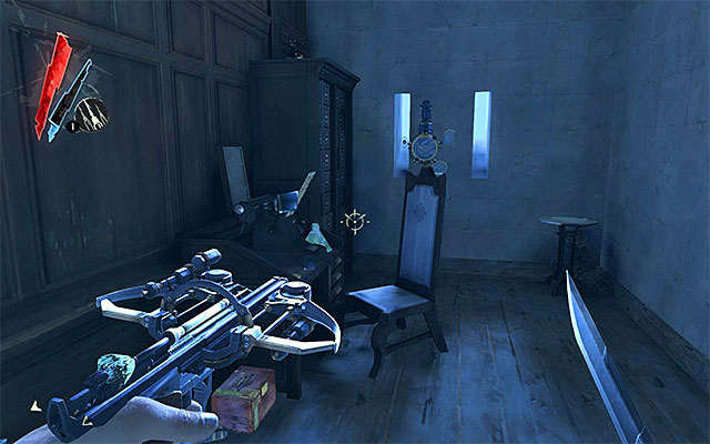 BONE CHARM 2/2 - The charm is inside the secret chamber on the Dunwall Tower's second floor - Bone Charms - locations - Collectibles - Dishonored - Game Guide and Walkthrough