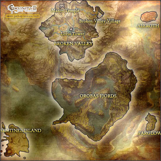 1 - Walkthrough - World map - Walkthrough - Divinity II: Ego Draconis - Game Guide and Walkthrough