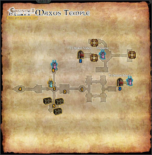 1 - Broken Valley - M2.11 Maxos Temple - Broken Valley - Divinity II: Ego Draconis - Game Guide and Walkthrough