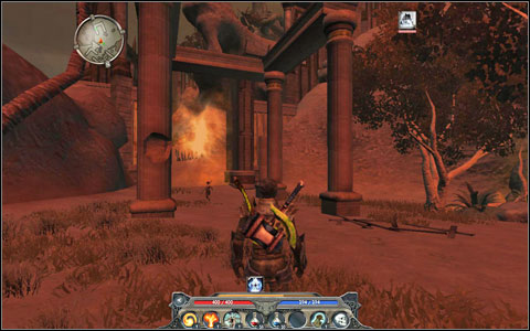 Follow Sassan to the barrier blocking the path to the tower - nearby the portal ant the enchanter totem M3(13) - Sentinel Island - Main quests - Sentinel Island - Divinity II: Ego Draconis - Game Guide and Walkthrough