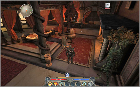 You will find Maxis' scroll, which is needed to enter the Hall, on the table - Throne Room - Main quests - Throne Room - Divinity II: Ego Draconis - Game Guide and Walkthrough