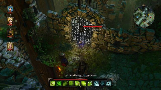 After arriving, you will have to constantly switch between your characters to activate different levers to get to the button. - Puzzle - opening the gate to the Source Temple - Dark Forest - Side quests - Divinity: Original Sin - Game Guide and Walkthrough