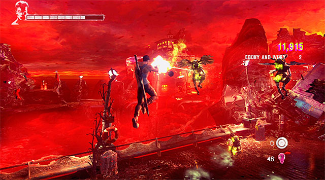 Game will let you test your newly regained guns, forcing you to battle with a new type of monsters (Bathos) - Going through the first part of the funfair - 1: Found - DMC: Devil May Cry - Game Guide and Walkthrough
