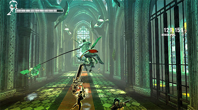 Flying monsters return in the third part - Getting out of the cathedral - 4: Under Watch - DMC: Devil May Cry - Game Guide and Walkthrough