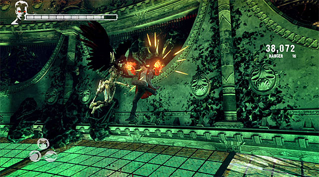 At the beginning of the battle youll be attacked only by Harpies - Retaking the stolen eye - 8: Eyeless - DMC: Devil May Cry - Game Guide and Walkthrough