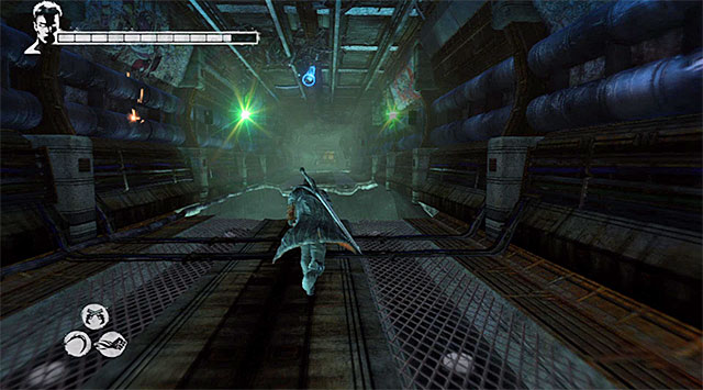 After a battle, find a railway tunnel leading to one-eyed prisoner whose eye you retook - Returning to starting area - 8: Eyeless - DMC: Devil May Cry - Game Guide and Walkthrough