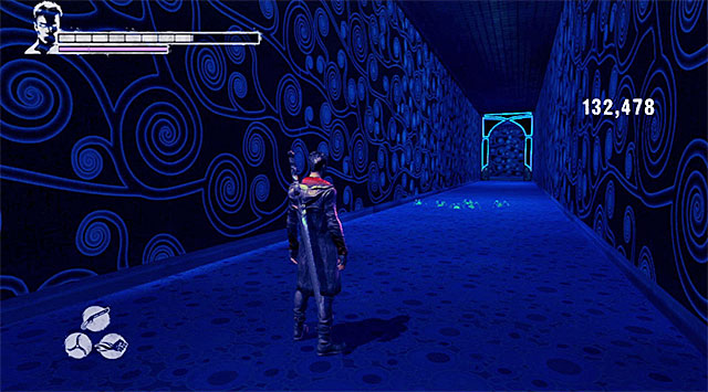 Only after that choose a corridor leading to the room where the fourth round begins - Getting to the place where the fourth round takes place - 13: Devils Dalliance - DMC: Devil May Cry - Game Guide and Walkthrough